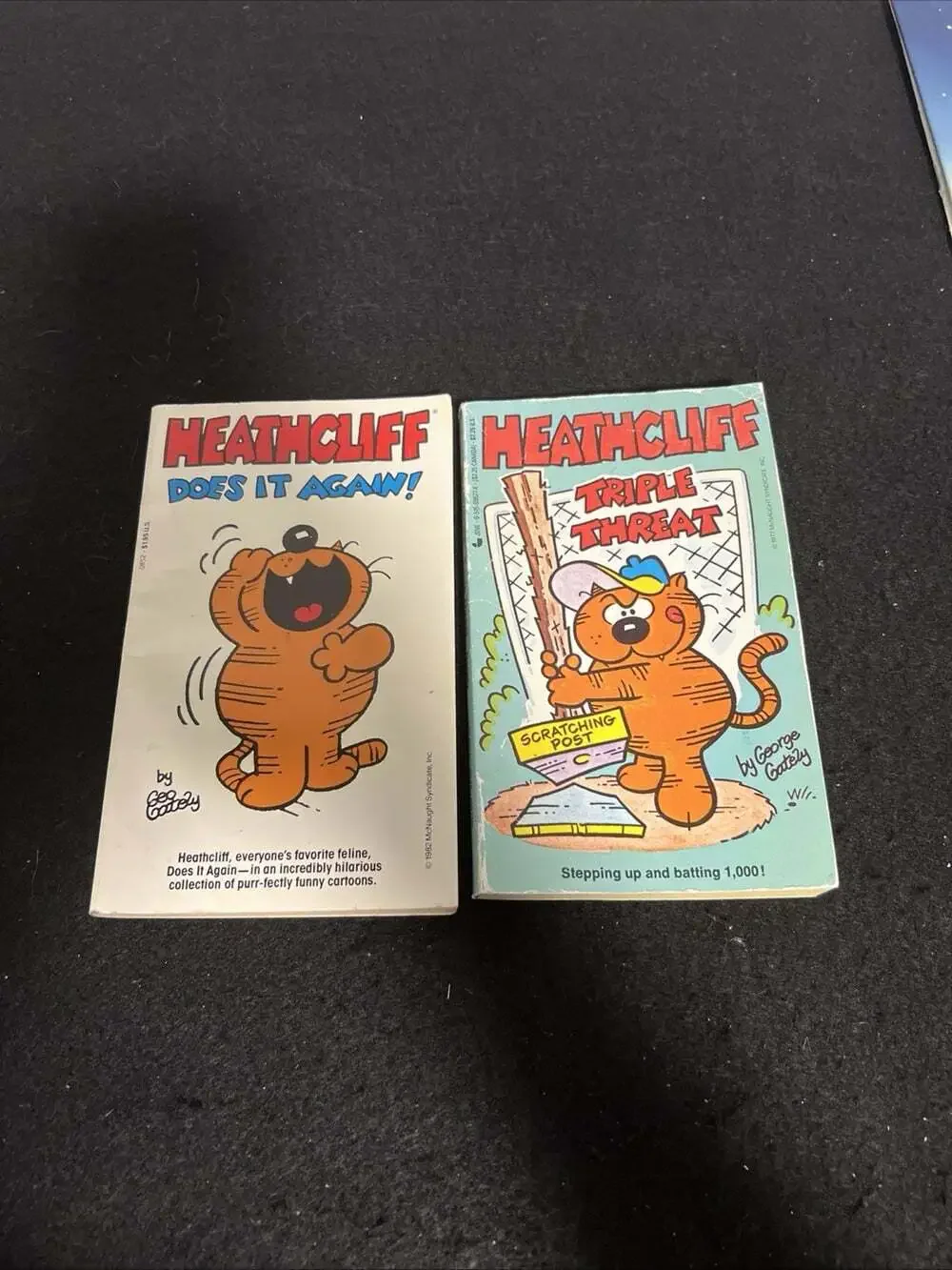 Heathcliff Books By George Gately Comic Strip Paperback Vintage Lot of 2